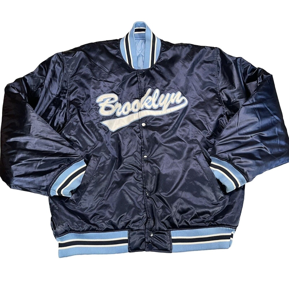 J&R Brooklyn Reverseable Satin Jacket Blue Size 3XL